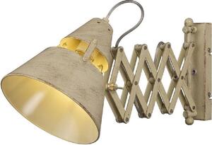 Mantra M5434 Industrial 1 Light Extendable Wall Light In Sand Metal