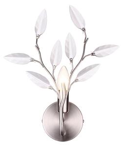 Meadow 1 Light Wall Light Fitting In Satin Silver