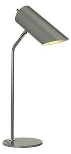 Elstead QUINTO/TLGPN Quinto 1 Light Table Lamp In Grey And Nickel