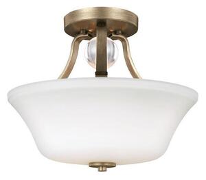 FE/EVINGTN/SFSG Evington 2 Light Semi Flush Ceiling Light In Gold