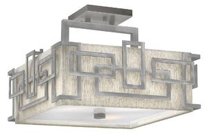 HK-LANZA-SF-AN Lanza 3 Light Semi Flush Ceiling Light In Antique Nickel
