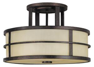 FE-FUSION-SF Fusion 3 Light Semi Flush Ceiling Light In Grecian Bronze