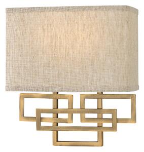HK-LANZA2-BR Lanza 2 Light Wall Light In Brushed Bronze