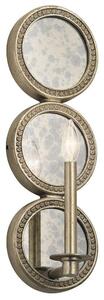 KL/ROSALIE1 Rosalie 1 Light Wall Light In Sterling Gold
