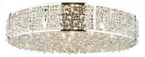 Dar KOT6450 Kotaro 6 Light Flush Ceiling Light In Polished Chrome