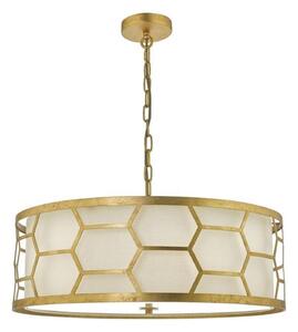 Dar EPS0412 Epstein 4 Light Ceiling Pendant In Gold