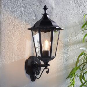 Endon 76546 Burford 1 Light Outdoor Wall Light In Matt Black - Height: 490mm