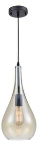 Franklite Droplet PCH188 Ceiling Pendant In Pale Amber Glass