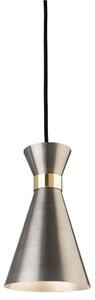 Firstlight 7680AS Ohio 1 Light Ceiling Pendant In Antique Silver With Brass