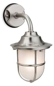 Firstlight 7660NC Nautic Light Outdoor Wall Light In Nickel With Frosted Glass