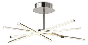 M5918 Star LED Semi Flush Ceiling Light In Silver And Chrome