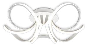 M6037 Knot 5 Light LED Semi Flush Dimmable Ceiling Light In White And Frosted White