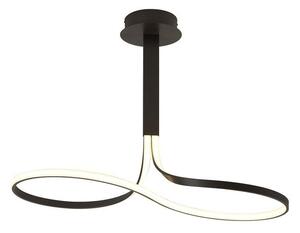 M5707 Nur LED Tall Loop Semi Flush Dimmable Ceiling Light In Brown Oxide