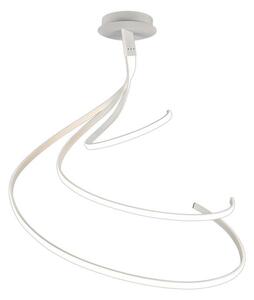 M6007 Nur XL Curl Semi Flush Ceiling Light In White