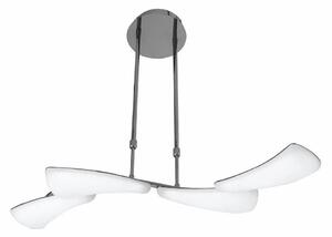 Mantra M3804 Mistral 4 Light LED Linear Pendant Light In Chrome