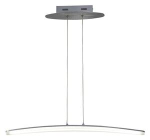 Mantra M4081 Hemispheric Small LED Linear Ceiling Pendant In Satin Aluminium - L: 710mm