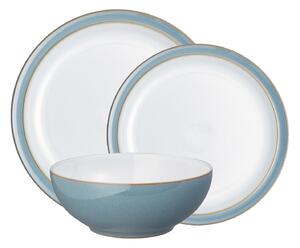 Azure Rimmed 12 Piece Dinnerware Set -