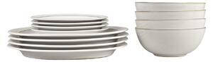 Natural Canvas 12 Piece Dinner Set -
