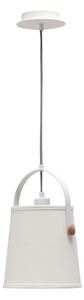 Mantra M4926 Nordica 1 Light Small Pendant Light In White, Ivory And Beech Wood - Dia: 200mm