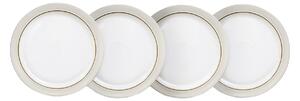 Natural Canvas Small Plates - Set Of 4 -