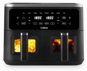 Tower Vortx 9 Litre Vizion Dual Air Fryer Black