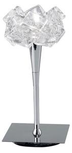 Mantra M3958 Artic 1 Light Table Lamp In Chrome With Clear Glass