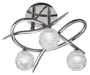 Mantra M1804 Loop 3 Light Semi Flush Ceiling Light In Chrome