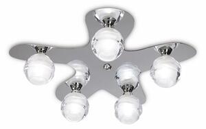 Mantra M1809 Loop 5 Light Flush Ceiling Light In Chrome