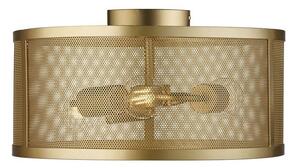 Searchlight 2843-3GO Fishnet 3 Light Flush Ceiling Light In Matt Gold