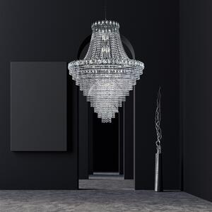 Searchlight 1711-102CC Louis Philipe 28 Light Crystal Chandelier Chro