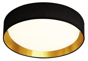 Searchlight 9371-37BGO Gianna Flush Ceiling Light In Black And Gold - Dia: 370mm