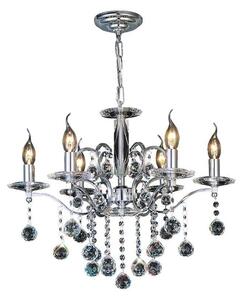 Diyas IL30126 Zinta 6 Light Pendant Light In Polished Chrome