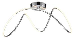 F2406-1 Neap Semi Flush LED Ceiling Light In Chrome