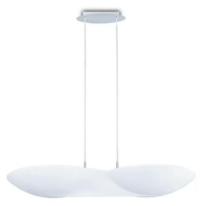 Mantra M5872 Flow 6 Light Ceiling Pendant Light In Chrome And Gloss White