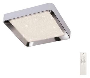 Mantra M5921 Male LED Small Square Flush Ceiling Light In Chrome - L: 500mm