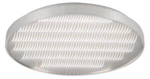 Mantra M5342 Reflex LED Large Round Flush Ceiling Light In Aluminium And White