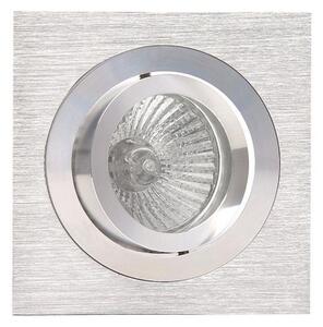 Mantra MC0002 Basic GU10 Square Swivel Downlight In Satin Nickel And Chrome
