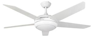 Fantasia 115861 Neptune Ceiling Fan In White With 44 Inch Blades And LED Light