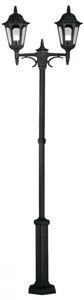 Elstead PR8 BLACK Parish 2 Light Exterior Twin Lamp Post In Black
