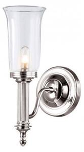 Elstead BATH/CARROLL2 PC Carroll 1 Light Bathroom Wall Light In Polished Chrome
