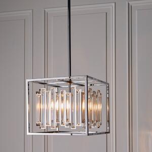 Endon 81930 Acadia 4 Light Ceiling Pendant In Chrome Plate And Clear Crystal