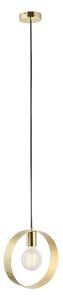 Endon 81921 Hoop 1 Light Ceiling Pendant In Brushed Brass Plate