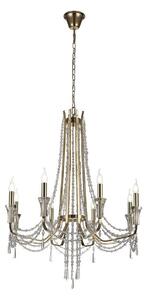 Diyas IL31754 Armand 8 Light Ceiling Pendant In French Gold