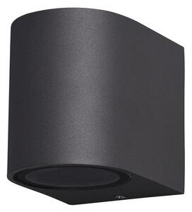 Mantra M6512 Kandanchu 1 Light Round Outdoor Wall Light In Anthracite - H: 80mm