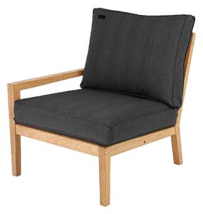 Robalt Wooden Left End Module Chair With Cushions In Natural