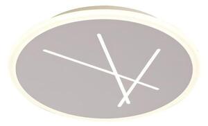 Mantra M6672 Kenzo LED Flush Ceiling Light In Sand White - Dia: 372mm