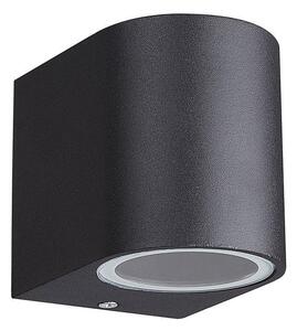Mantra M7039 Kandanchu 1 Light Round Outdoor Wall Light In Sand Black - H: 80mm