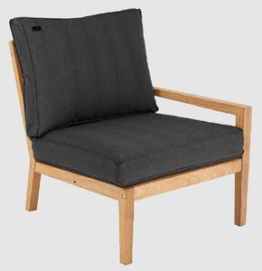 Robalt Wooden Right End Module Chair With Cushions In Natural