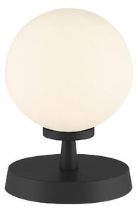 Dar Lighting ESB4122-02 Esben Touch Table Lamp In Matt Black With Opal Glass