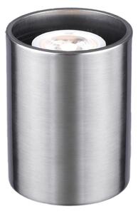 Small Modern Satin Silver LED Floor / Table Lamp Uplighter - No Bulb